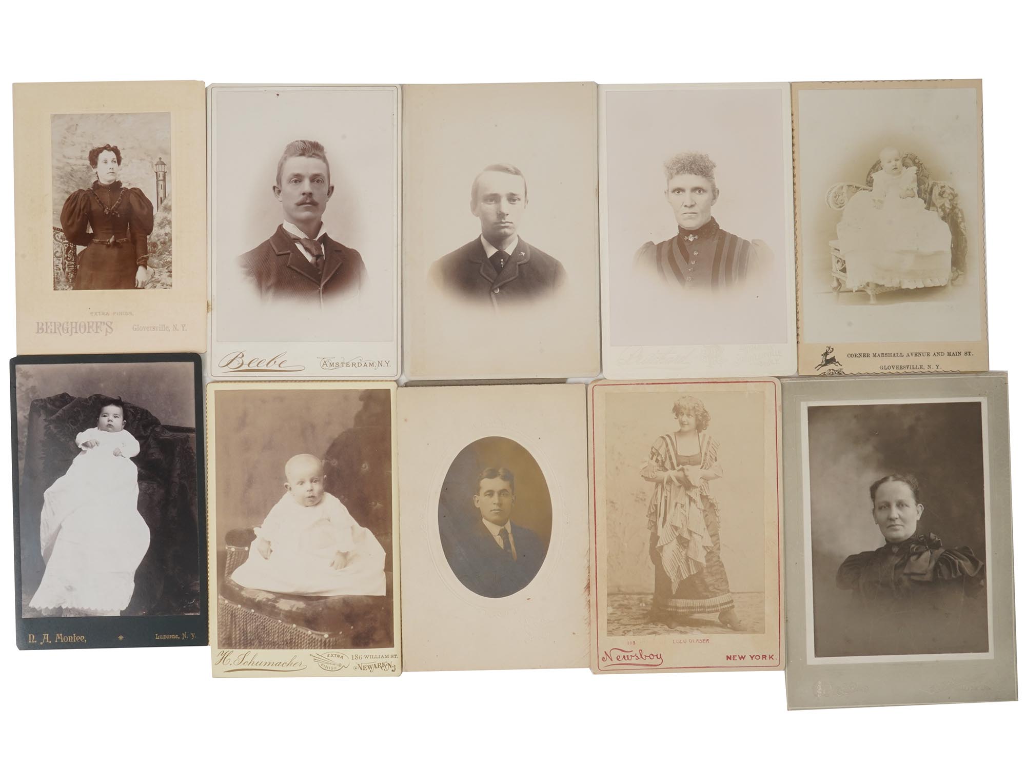 LOT OF ANTIQUE AMERICAN CABINET CARD PHOTOGRAPHS PIC-2